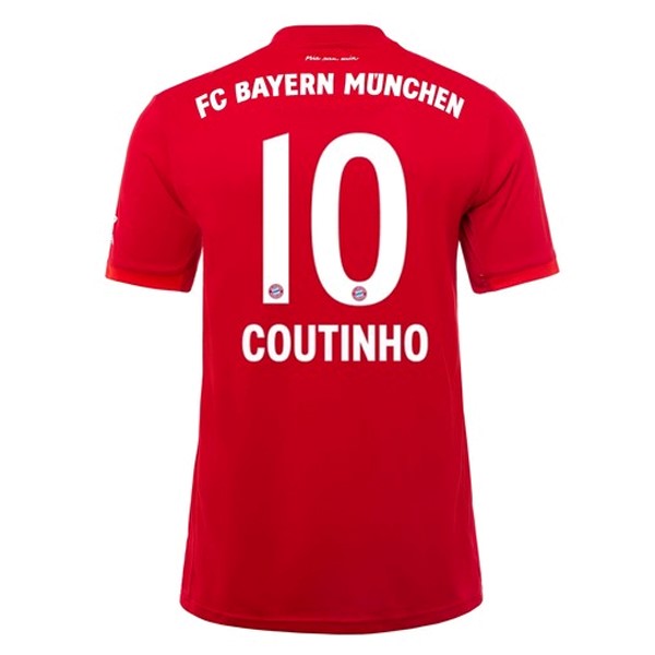 Camiseta Bayern Munich NO.10 Coutinho Primera 2019-2020 Rojo